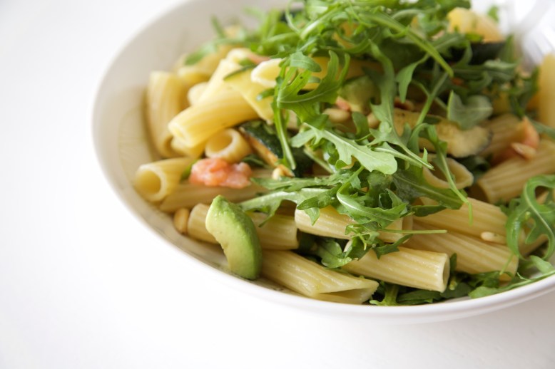 zalm pasta salade