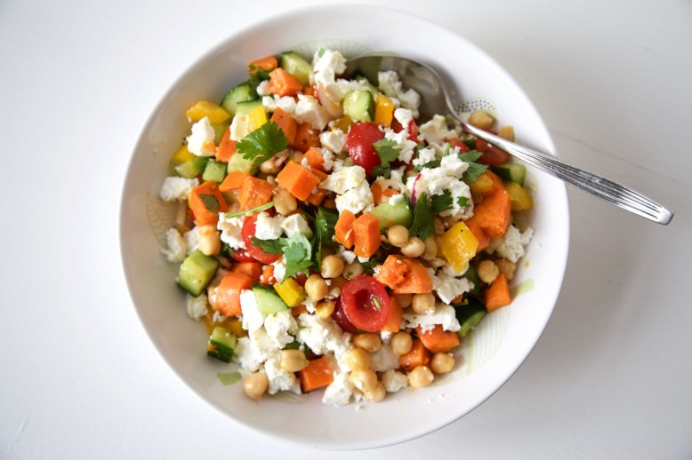 Zoete Aardappel Kikkererwten Salade