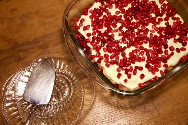 Granaatappel Frambozen Tiramisu