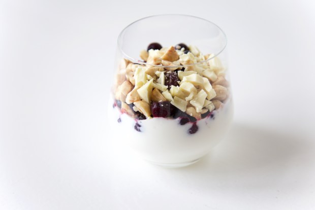 hazelnoot blauwe bes dessert