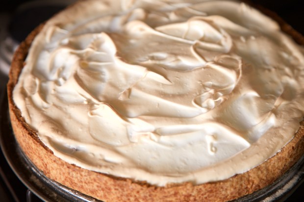 Rabarber meringue taart