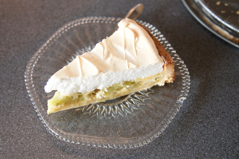 Rabarber meringue taart