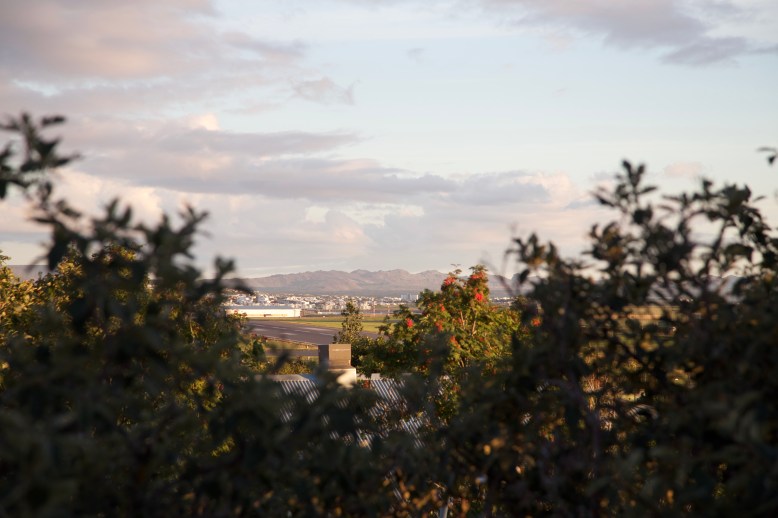 Uitzicht vanuit het guesthouse